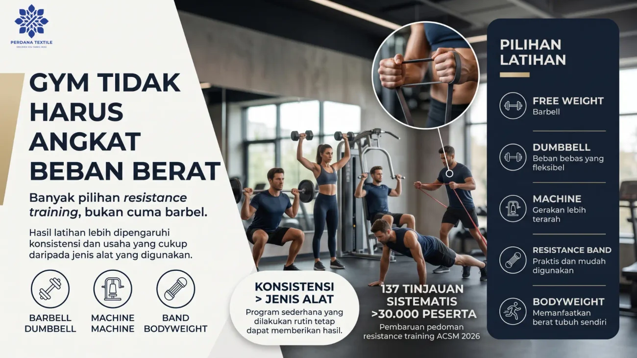 Gym Tidak Harus Selalu Berarti Angkat Beban Berat