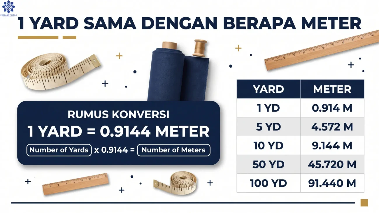 1 Yard Sama Dengan Berapa Meter
