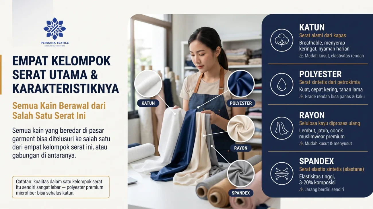 Empat Kelompok Serat Utama dan Karakteristiknya