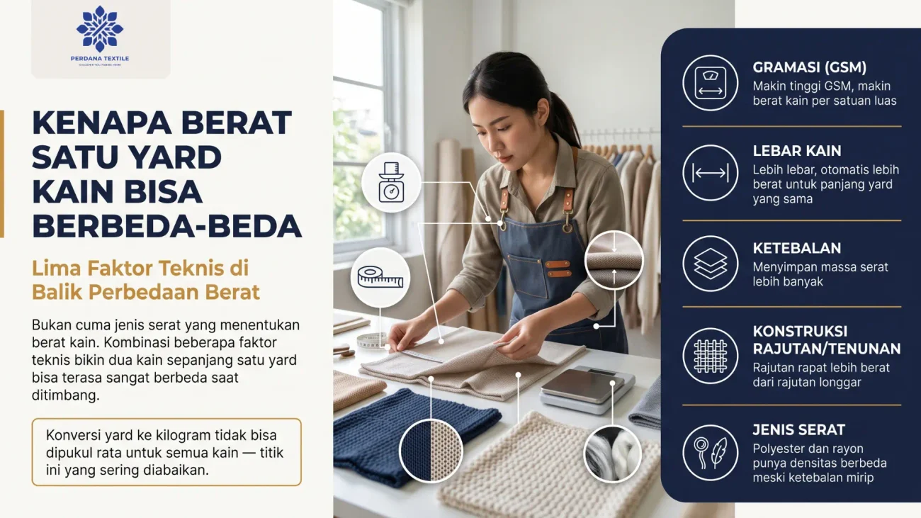 Kenapa Berat Satu Yard Kain Bisa Berbeda-Beda