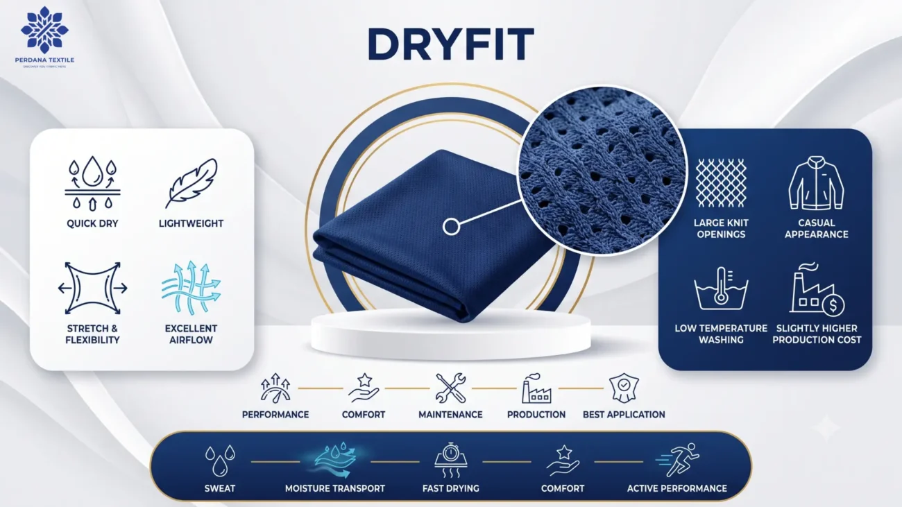 Kelebihan dan Kekurangan Kain Dryfit