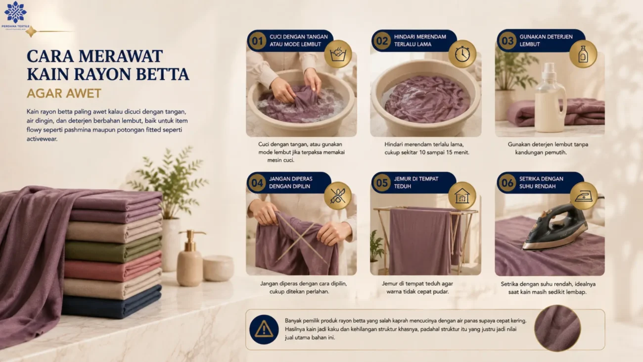 Cara Merawat Kain Rayon Betta