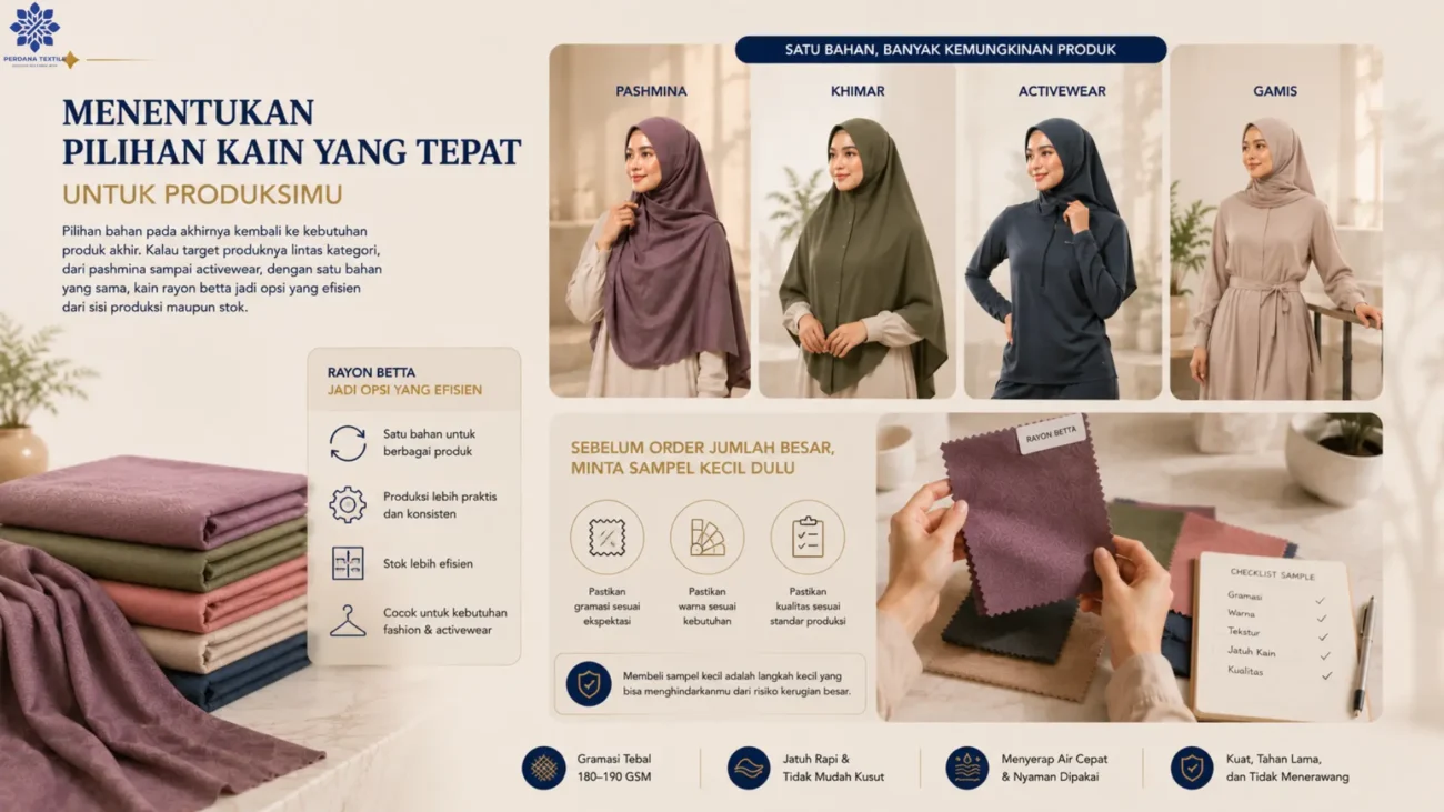 Menentukan Pilihan Kain yang Tepat untuk Produksimu