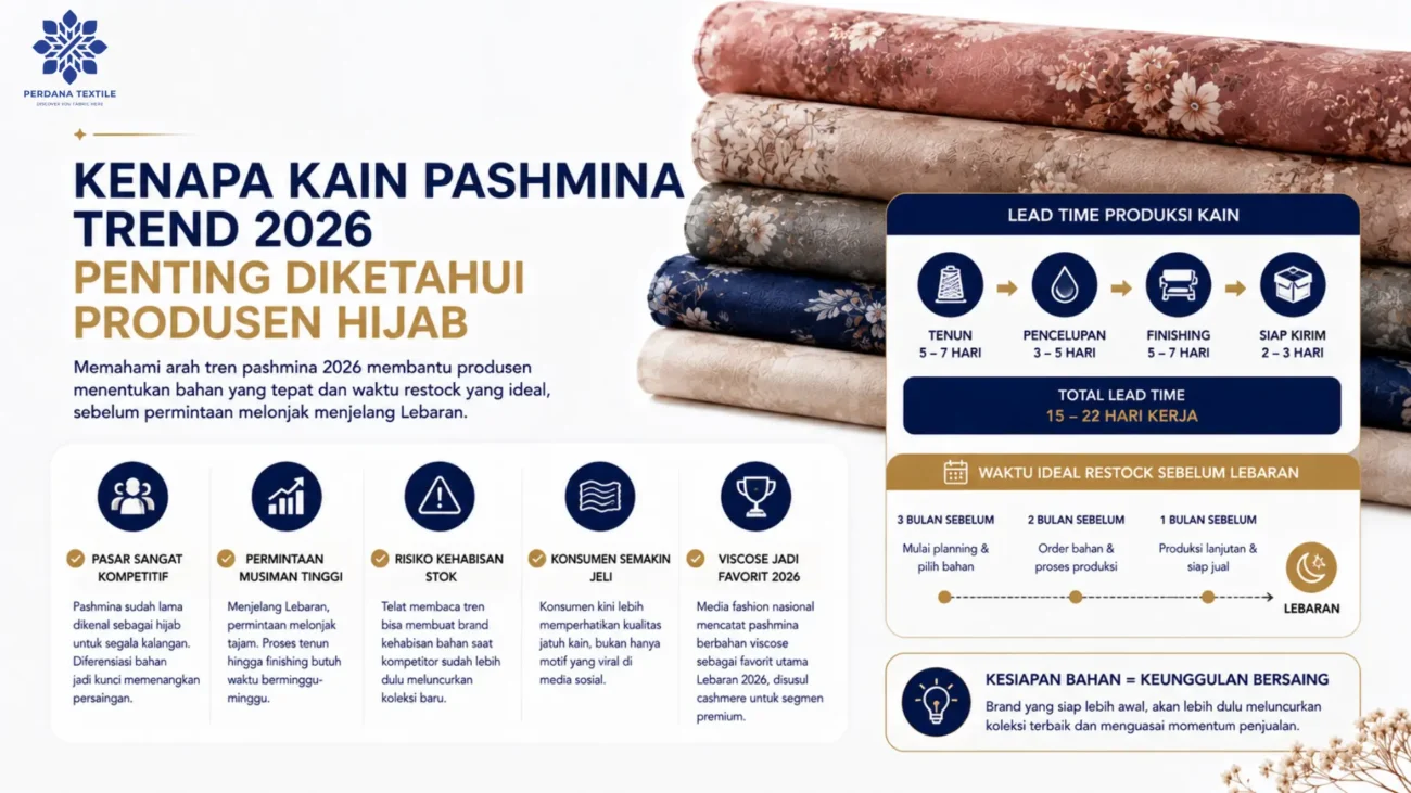 Kenapa Kain Pashmina Trend 2026 Penting Diketahui Produsen Hijab