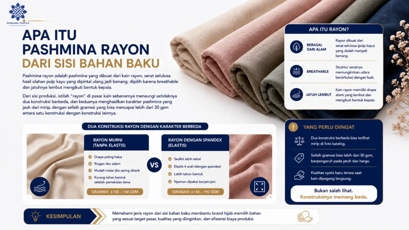Apa Itu Pashmina Rayon
