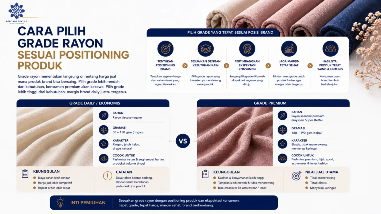 Cara Pilih Grade Rayon