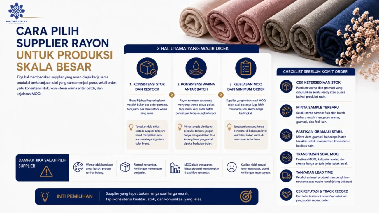 Cara Pilih Supplier Rayon