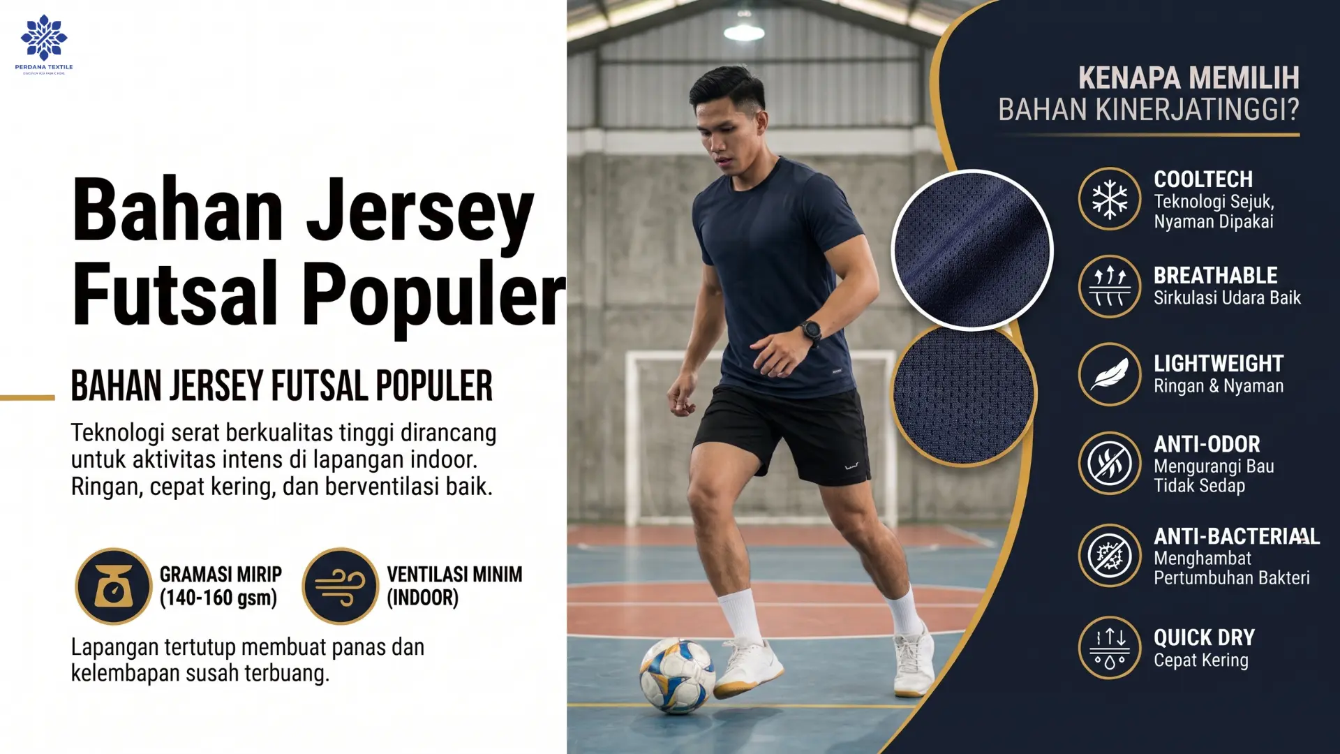 Bahan Jersey Futsal