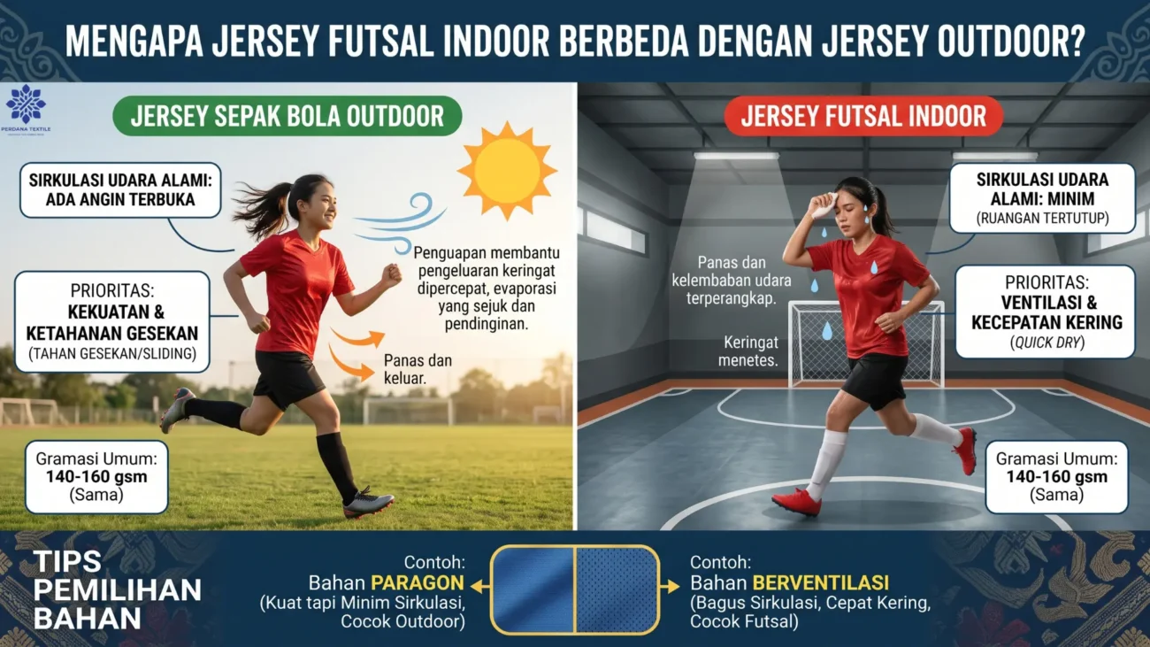 Kenapa Kebutuhan Jersey Futsal Beda dari Jersey Outdoor