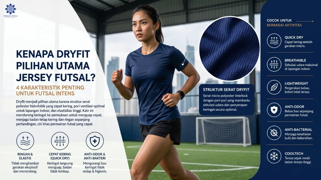 Kenapa Dryfit Jadi Pilihan Utama untuk Bahan Jersey Futsal