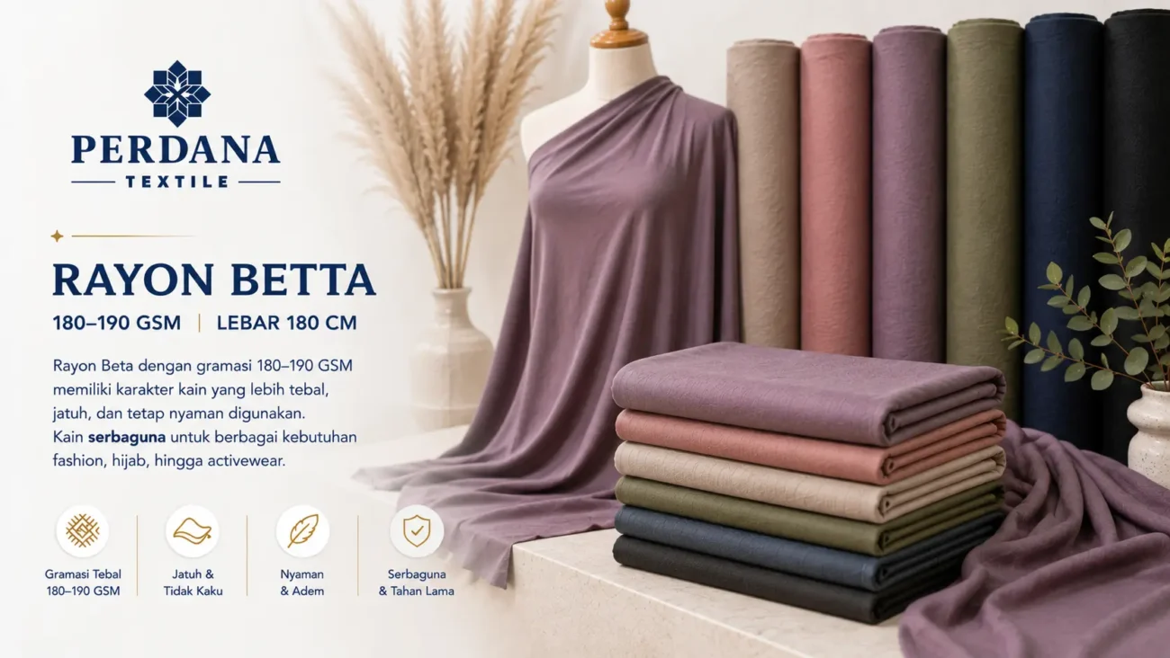 Karakteristik Kain Rayon Betta