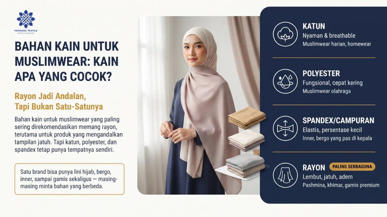 Bahan Kain untuk Muslimwear