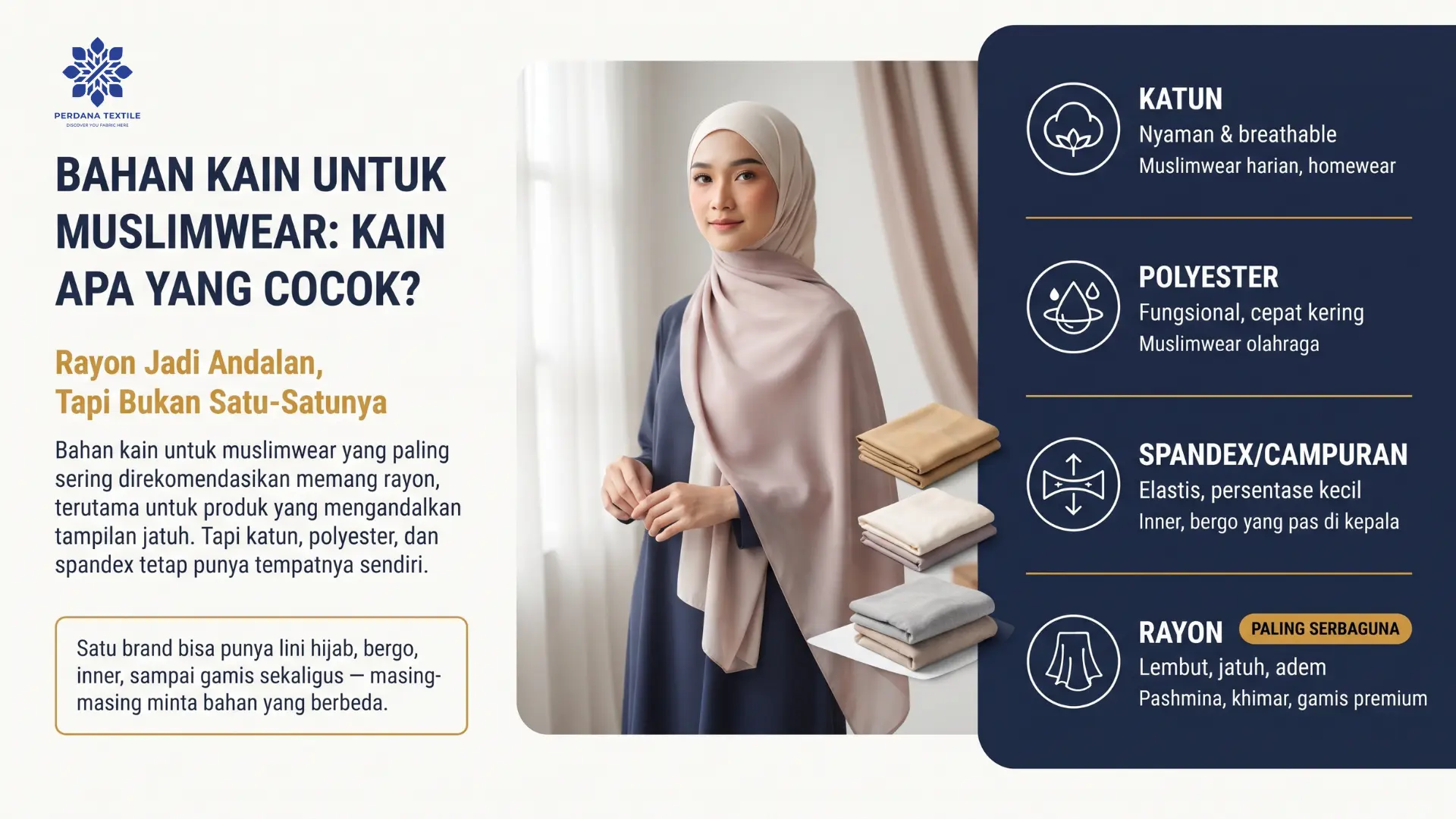 Bahan Kain untuk Muslimwear