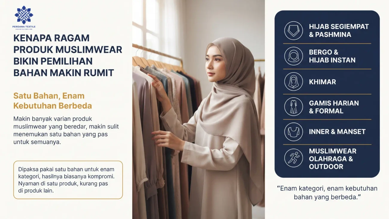 Kenapa Ragam Produk Muslimwear Bikin Pemilihan Bahan Makin Rumit