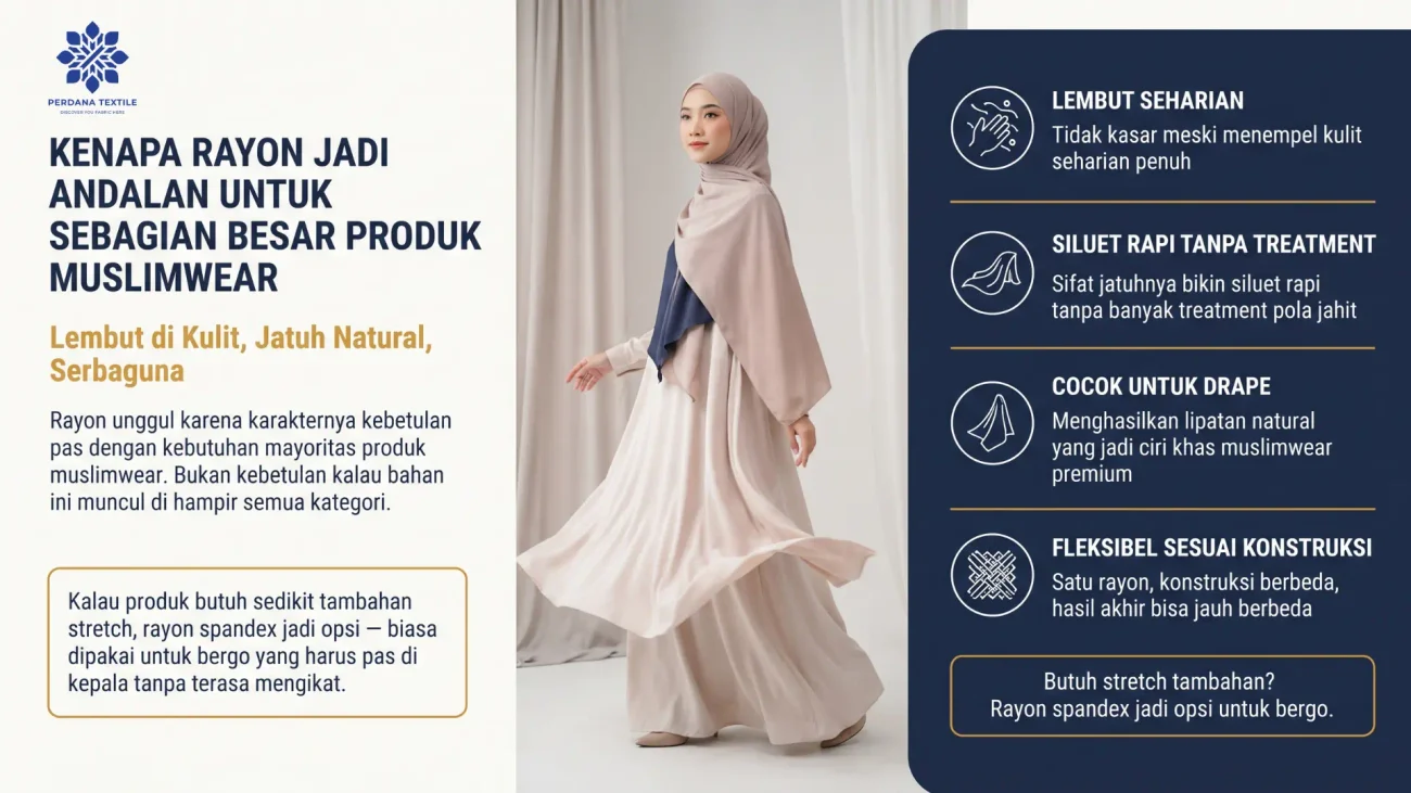 Kenapa Rayon Jadi Andalan untuk Sebagian Besar Produk Muslimwear