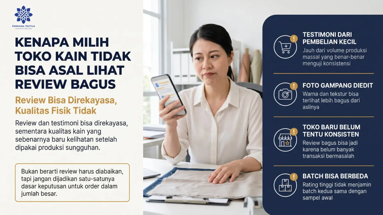 Kenapa Milih Toko Kain Tidak Bisa Asal Lihat Review Bagus