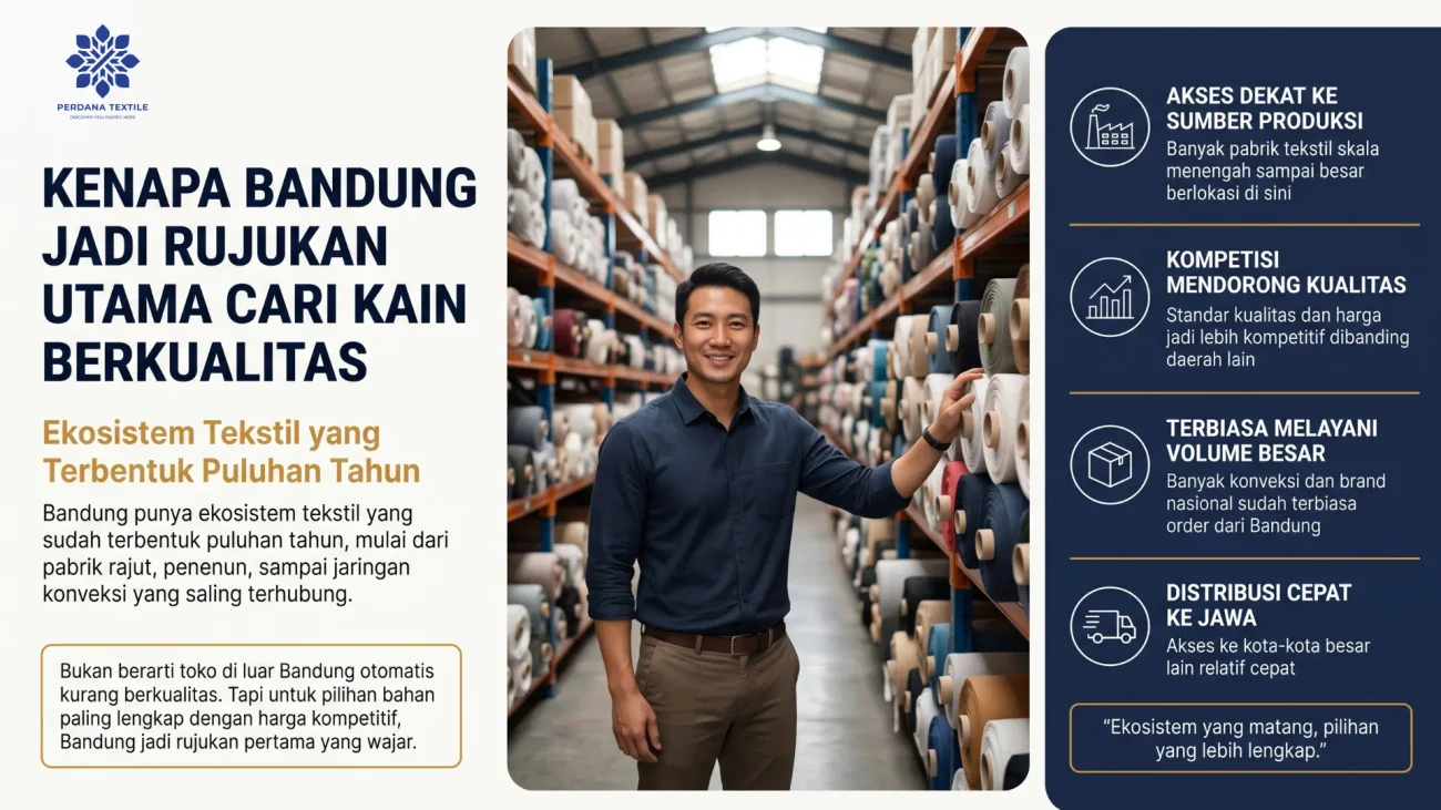 Kenapa Bandung Jadi Rujukan Utama Cari Kain Berkualitas