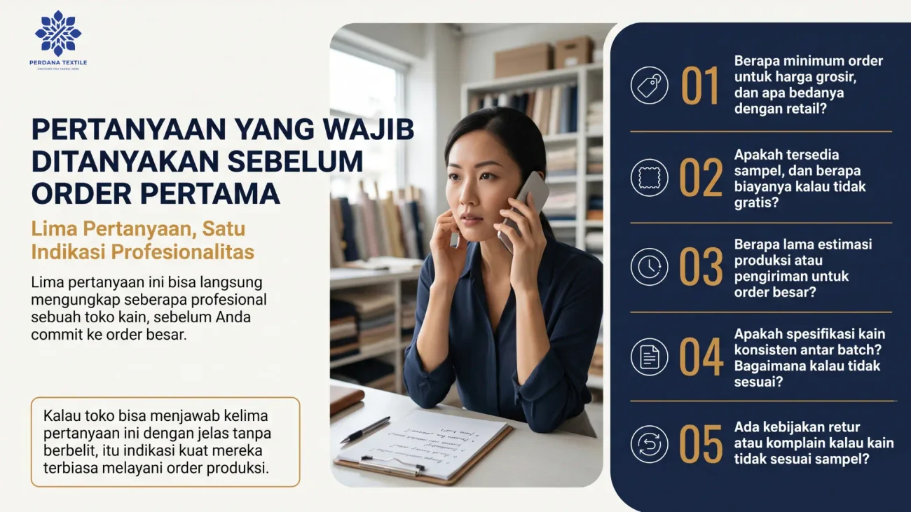 Pertanyaan yang Wajib Ditanyakan Sebelum Order Pertama
