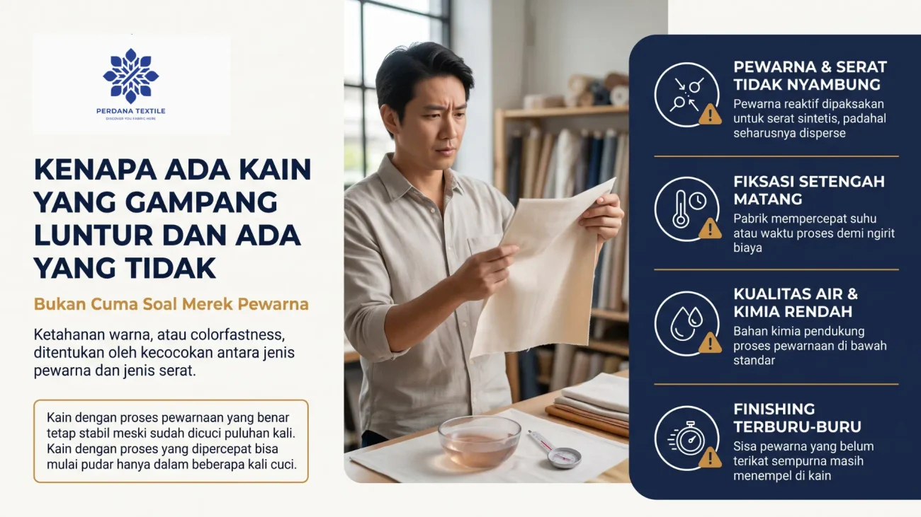 Kenapa Ada Kain yang Gampang Luntur dan Ada yang Tidak