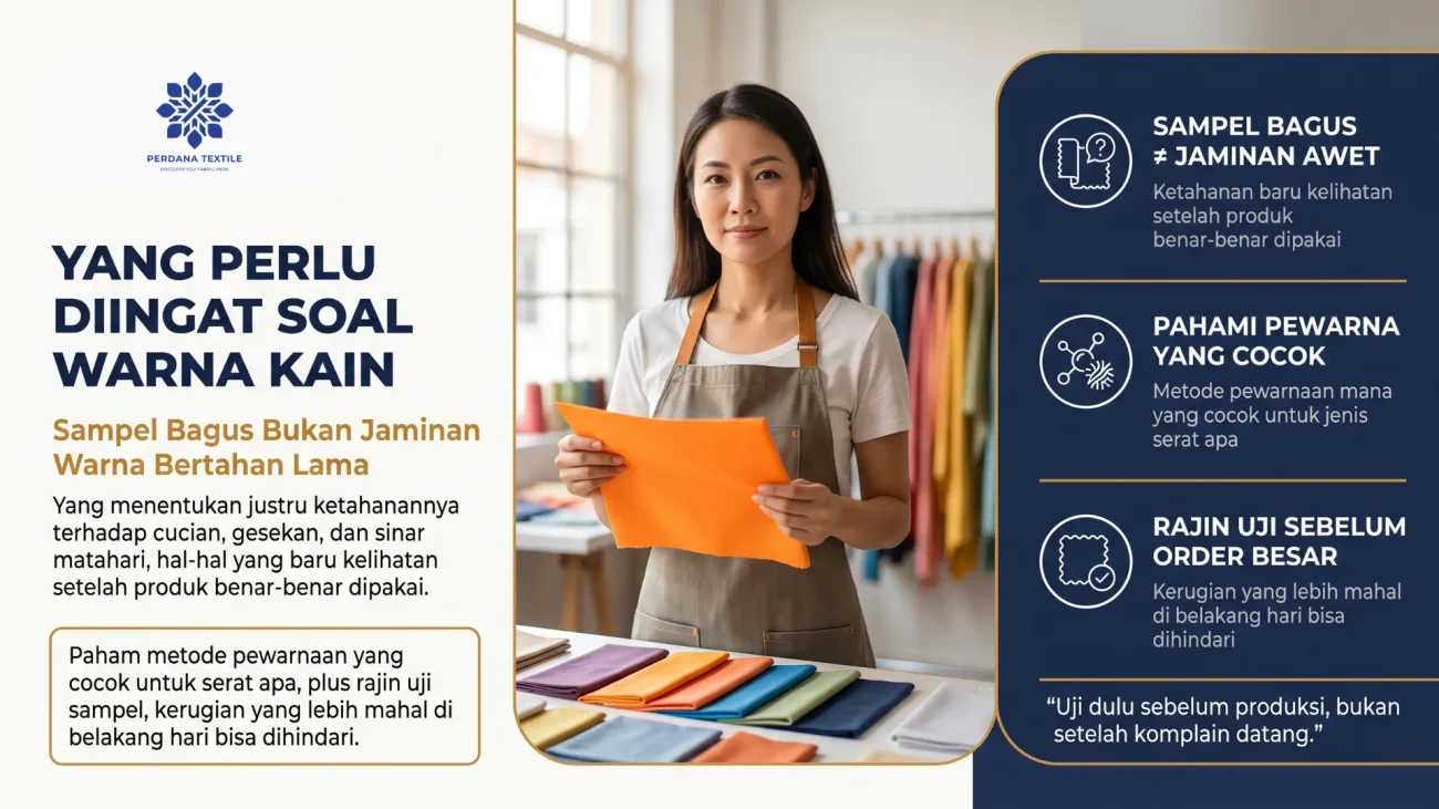 Yang Perlu Diingat Soal Warna Kain