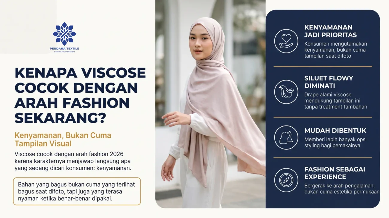 Kenapa Viscose Cocok dengan Arah Fashion Sekarang?