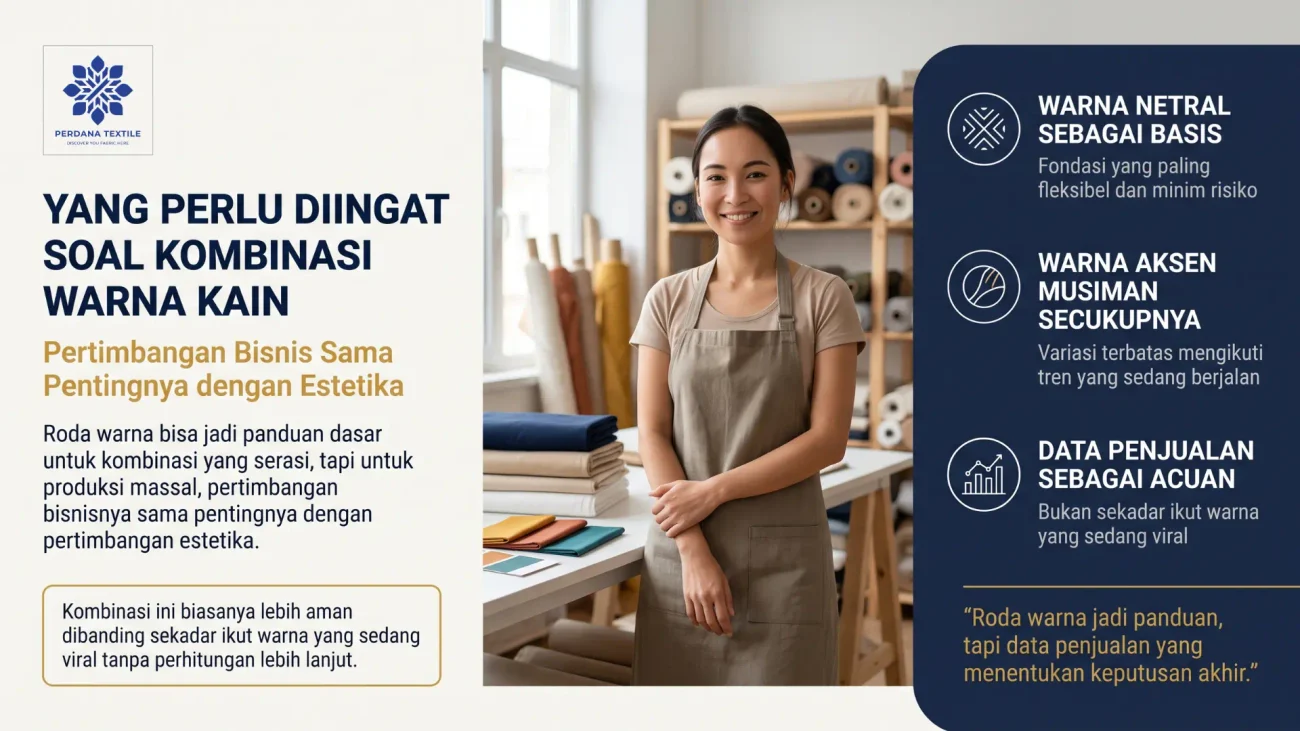 Yang Perlu Diingat Soal Kombinasi Warna Kain