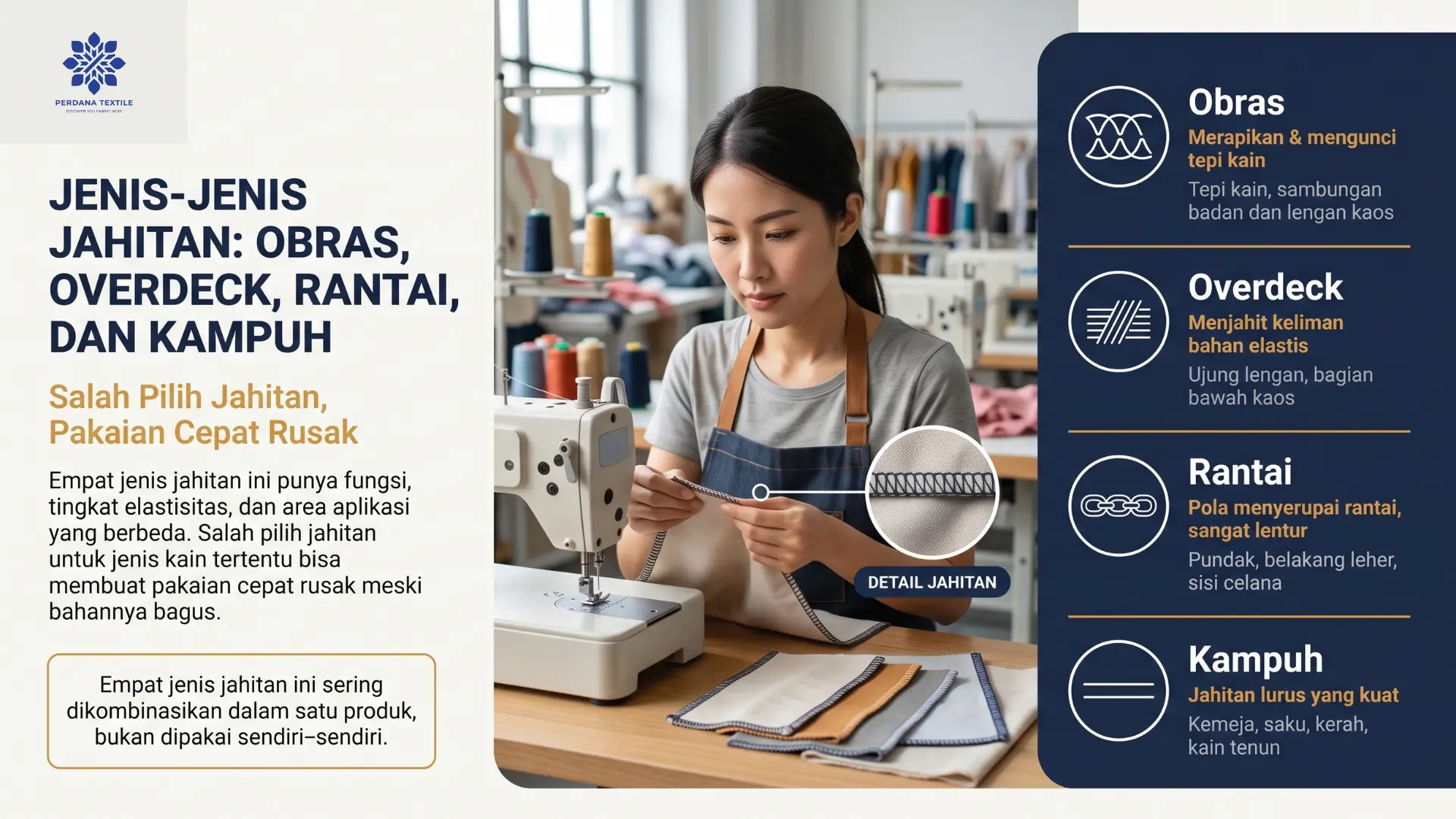 Jenis-Jenis Jahitan
