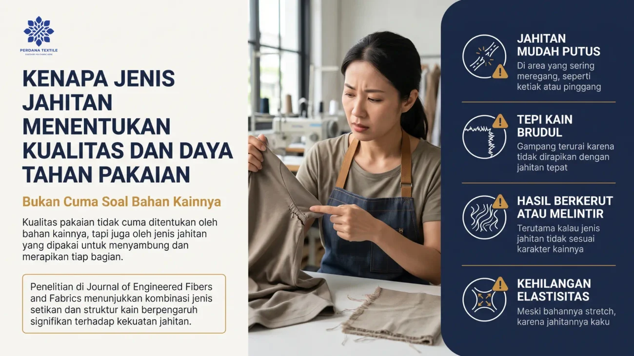 Kenapa Jenis Jahitan Menentukan Kualitas dan Daya Tahan Pakaian