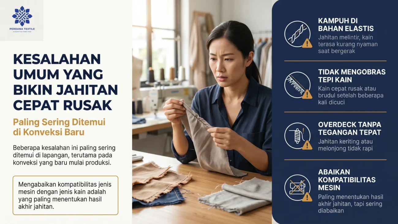 Kesalahan Umum yang Bikin Jahitan Cepat Rusak