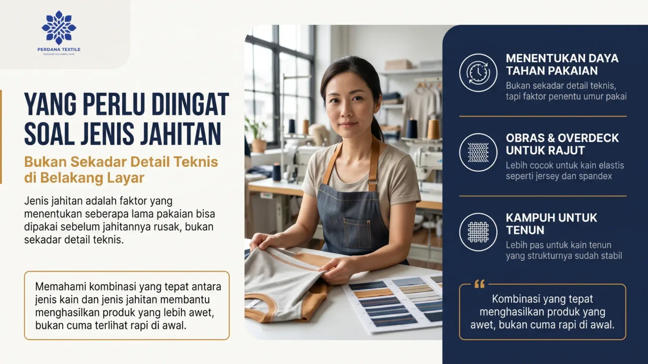 Yang Perlu Diingat Soal Jenis Jahitan
