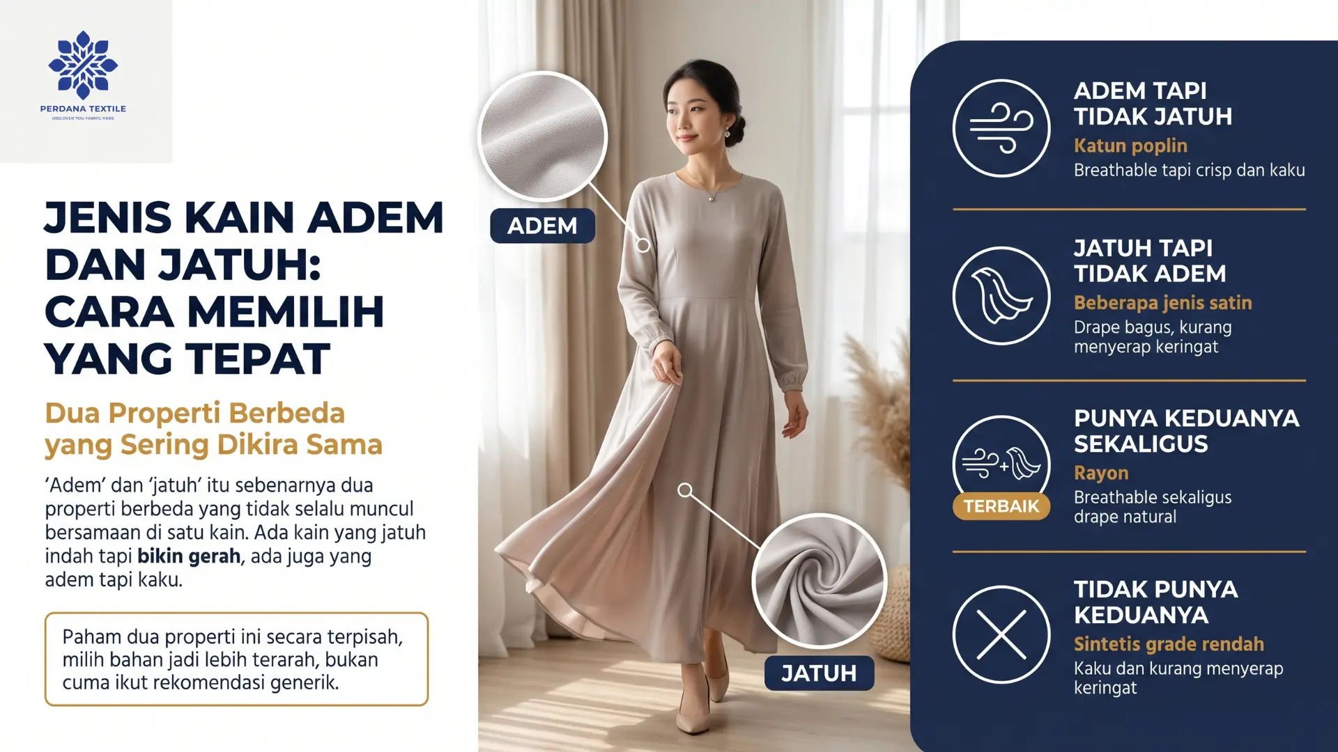 Jenis Kain Adem dan Jatuh