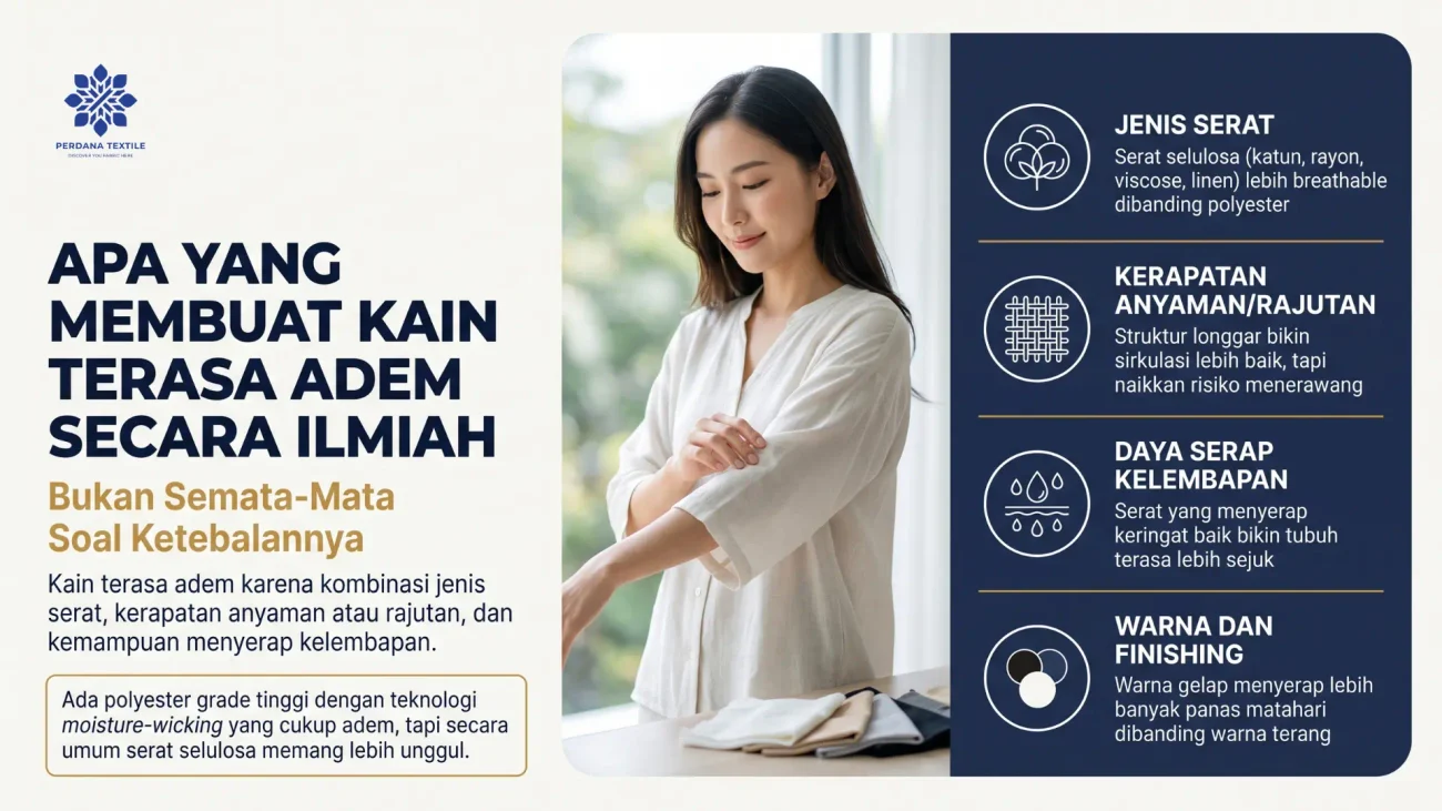 Apa yang Membuat Kain Terasa Adem Secara Ilmiah