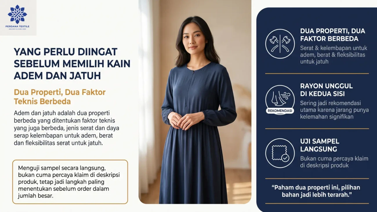 Yang Perlu Diingat Sebelum Memilih Kain Adem dan Jatuh