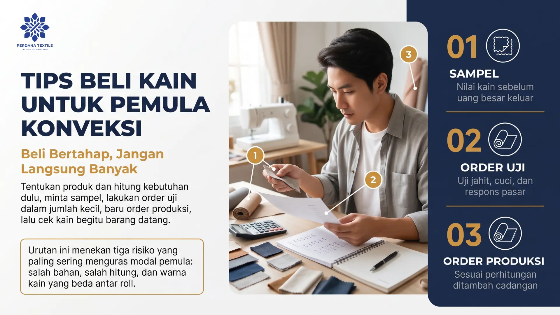 Tips Beli Kain untuk Pemula Konveksi
