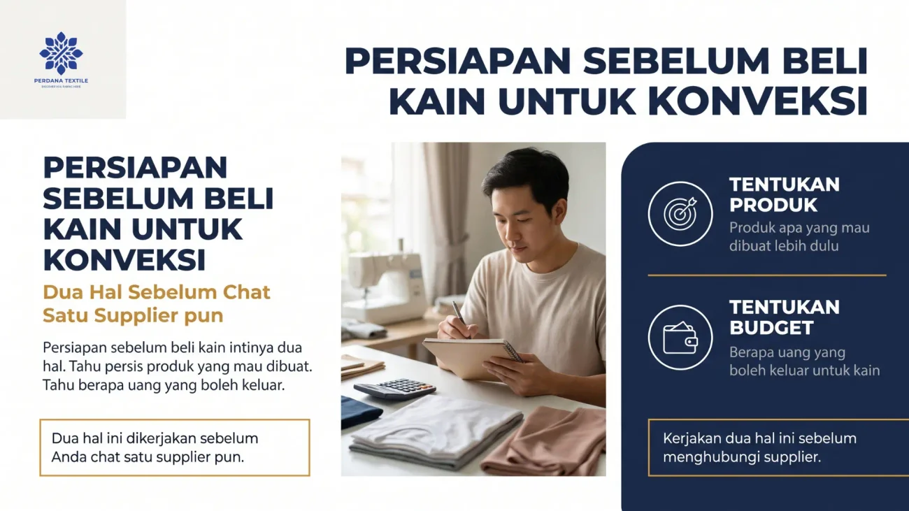 Persiapan Sebelum Beli Kain untuk Konveksi