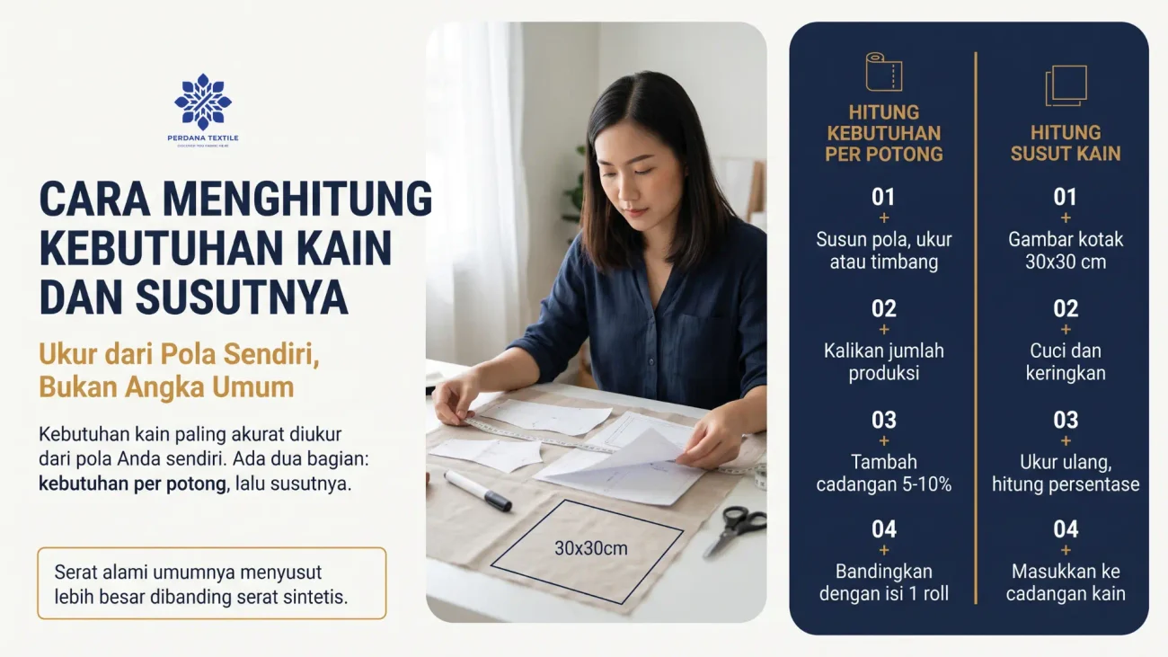 Cara Menghitung Kebutuhan Kain Konveksi