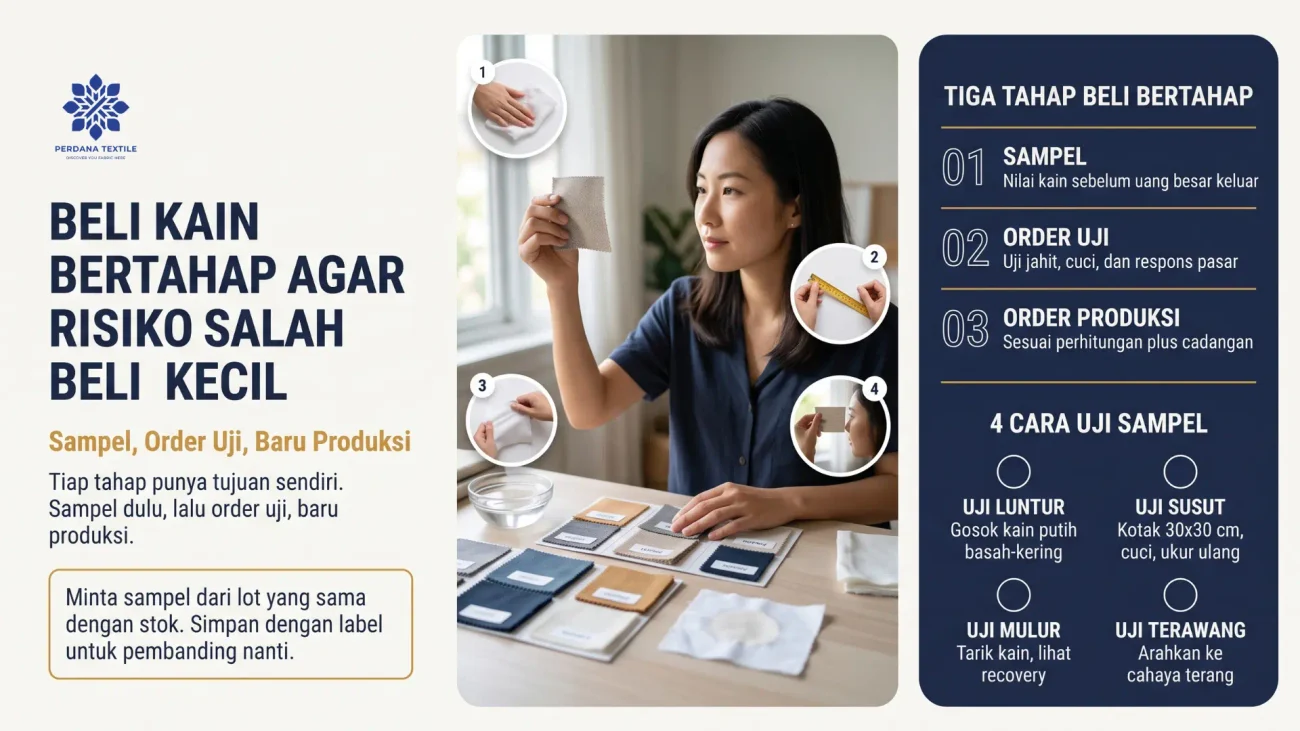 Cara Beli Kain Bertahap agar Risiko Salah Beli Kecil