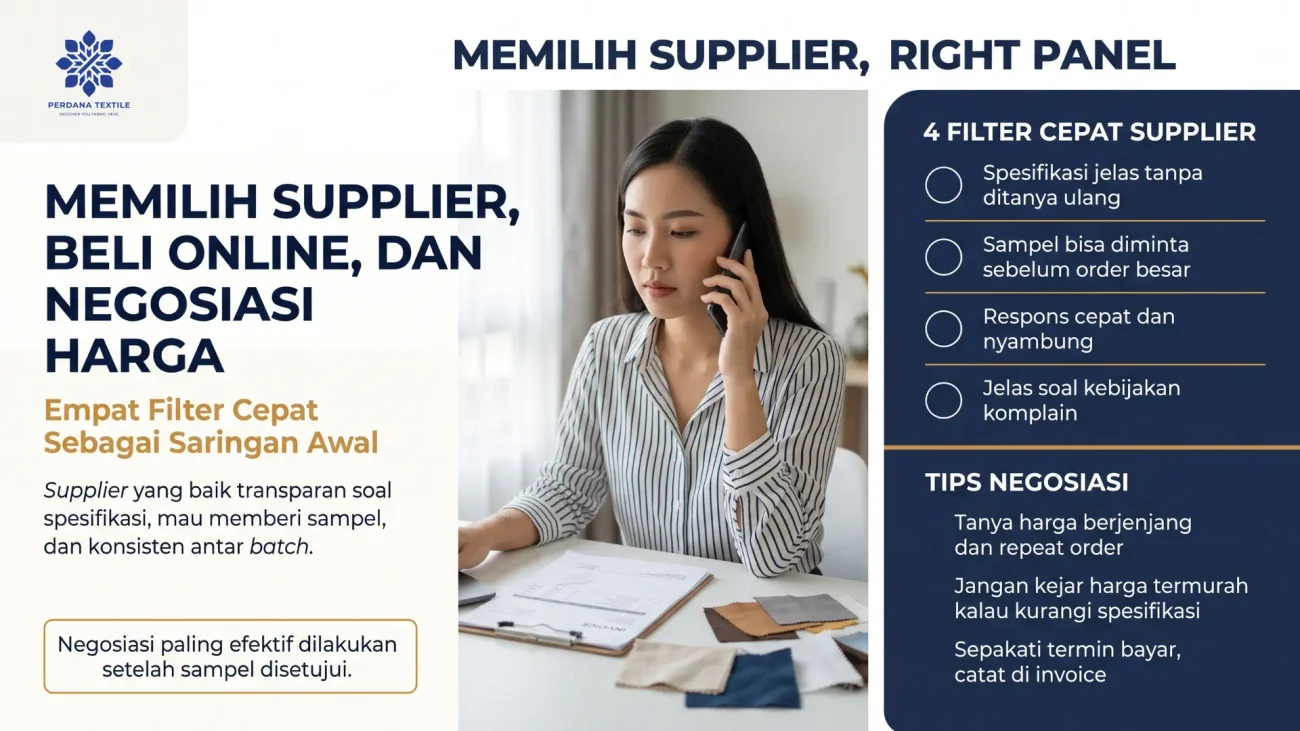 Cara Memilih Supplier Kain untuk Konveksi