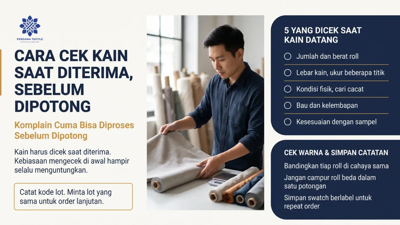 Cara Cek Kain Saat Diterima