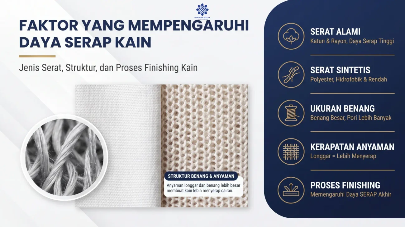 Faktor yang Mempengaruhi Daya Serap Kain