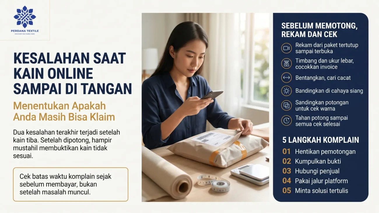Kesalahan Saat Kain Online Sampai di Tangan