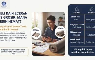 Beli Kain Eceran vs Grosir