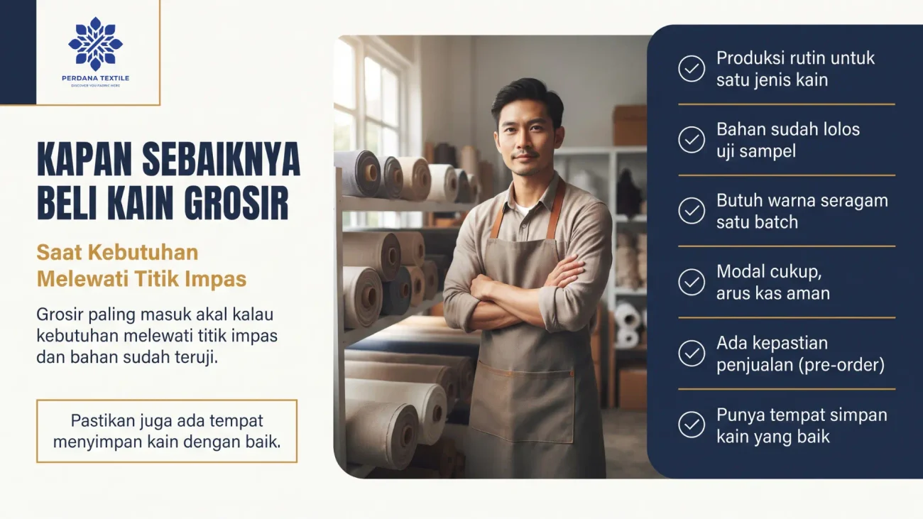 Kapan Sebaiknya Beli Kain Grosir