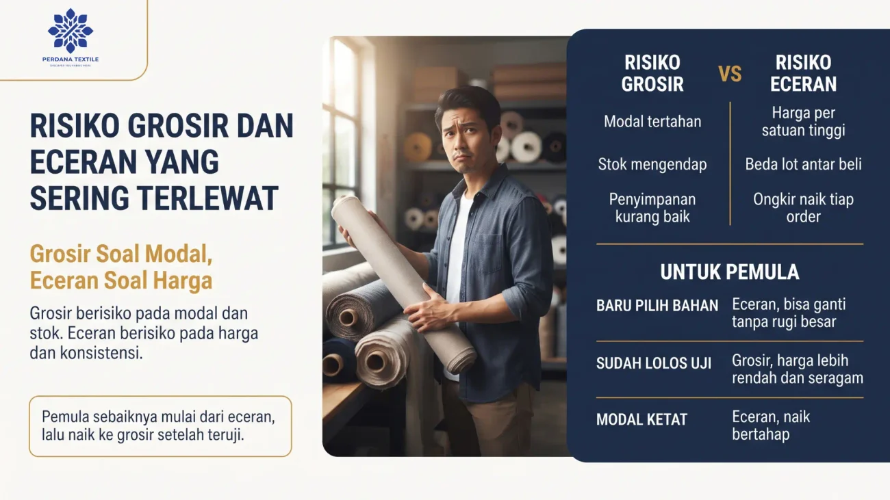Risiko Beli Kain Grosir dan Eceran yang Sering Terlewat