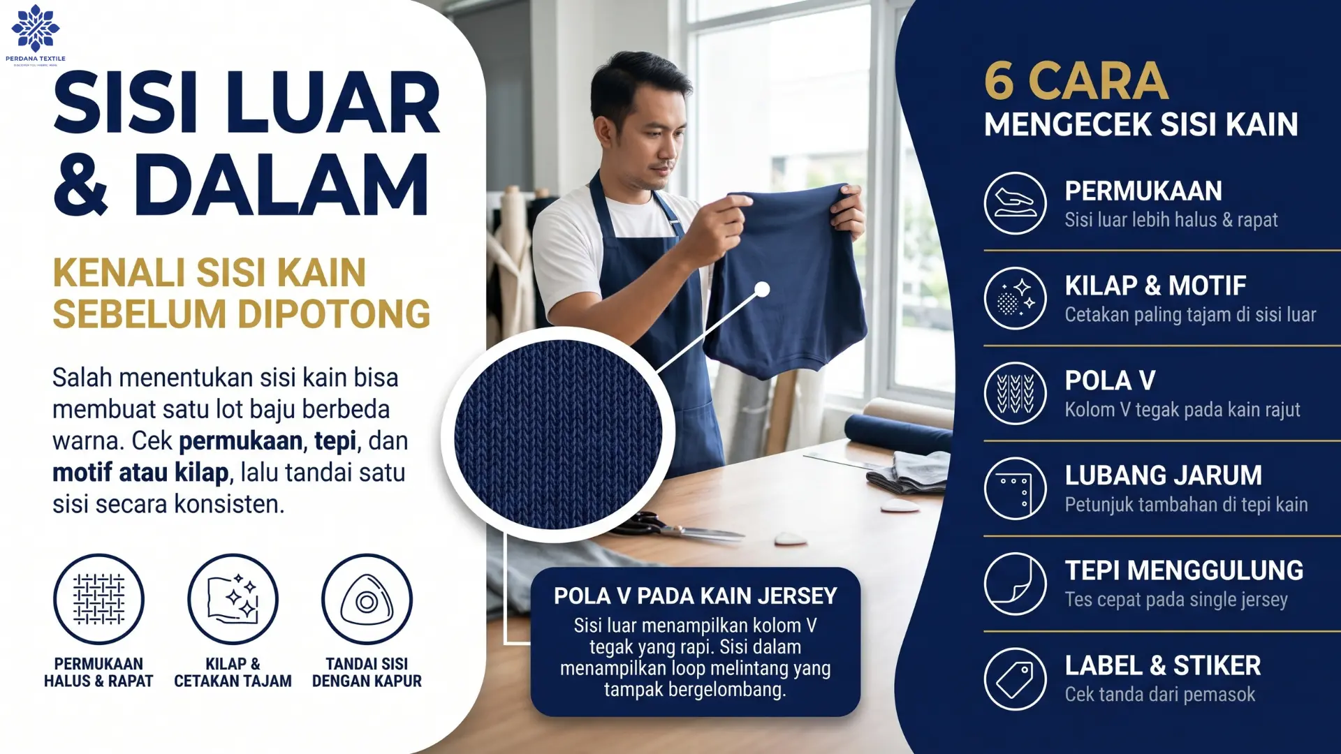 Cara Membedakan Kain Bagian Luar dan Dalam