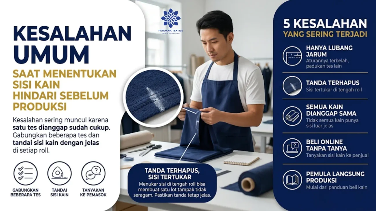 Kesalahan Umum Saat Menentukan Sisi Kain