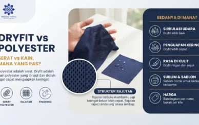 Perbedaan Bahan Dryfit dan Polyester