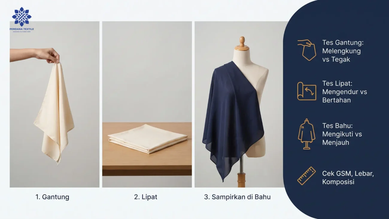 Cara Menguji Kain Flowy atau Structured Sebelum Membeli