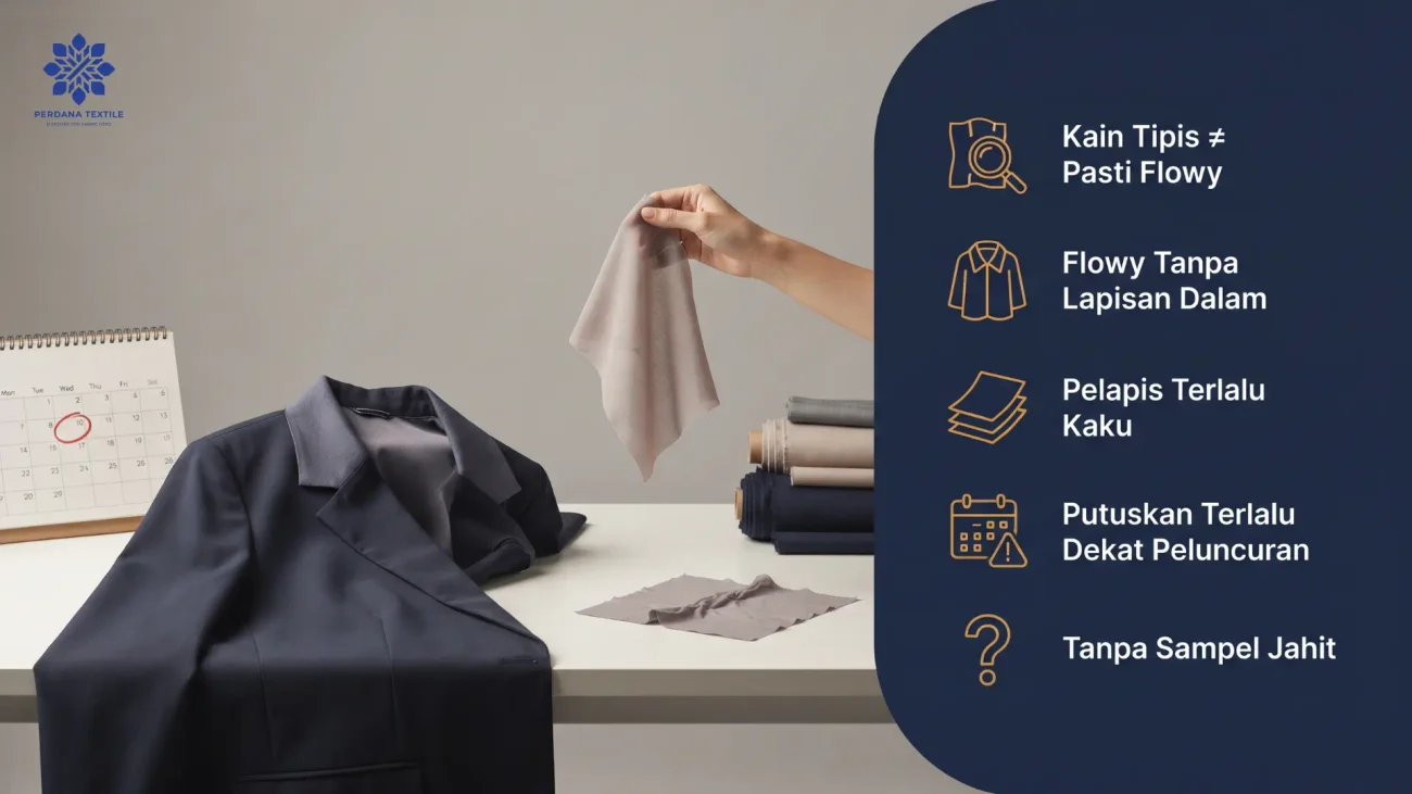Kesalahan Umum Memilih Kain Flowy dan Structured