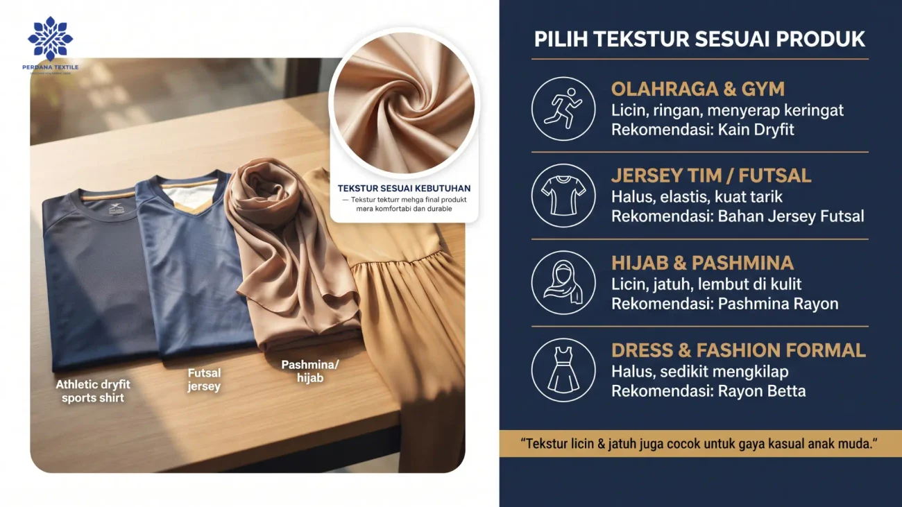 Memilih Tekstur Kain Sesuai Kebutuhan Produk